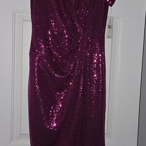 Elegant Sequin Dress in Pink